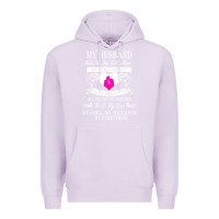 Lilac my husband holds the key to my heart Premium Hoodie - linhVisuals