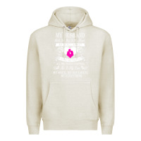 Oatmeal Heather my husband holds the key to my heart Premium Hoodie - linhVisuals