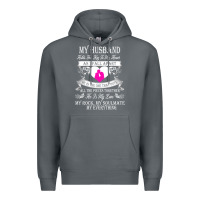 Rock my husband holds the key to my heart Premium Hoodie - linhVisuals