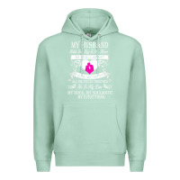 Seafoam my husband holds the key to my heart Premium Hoodie - linhVisuals