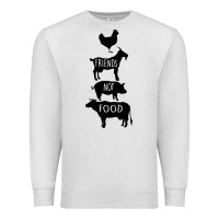 Oatmeal Heather Friend Not Food Premium Sweatshirt - Bettercallsaul