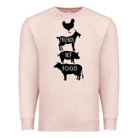 Pale Pink Friend Not Food Premium Sweatshirt - Bettercallsaul