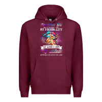 Burgundy november girl make no mistake my personality funny Premium Hoodie - linhVisuals
