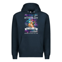 Navy november girl make no mistake my personality funny Premium Hoodie - linhVisuals