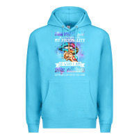 Ocean Blue november girl make no mistake my personality funny Premium Hoodie - linhVisuals