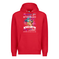 Red november girl make no mistake my personality funny Premium Hoodie - linhVisuals