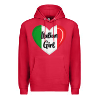 Cardinal italy flag for women italian girl Premium Hoodie - linhVisuals