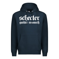 Navy guitar research music company Premium Hoodie - linhVisuals