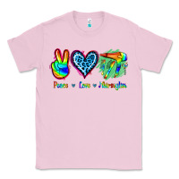 Bubblegum Pink Peace Love Hairstylist Classic Tee - Jasminsmagicworld