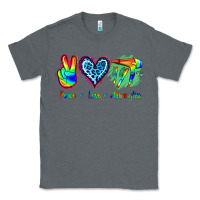 Charcoal Heather Peace Love Hairstylist Classic Tee - Jasminsmagicworld