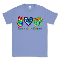 Colony Blue Peace Love Hairstylist Classic Tee - Jasminsmagicworld