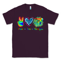 Plum Peace Love Hairstylist Classic Tee - Jasminsmagicworld