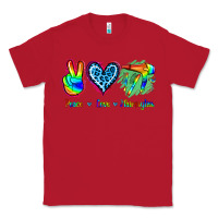 Red Peace Love Hairstylist Classic Tee - Jasminsmagicworld