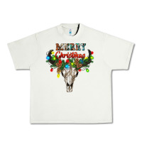 Pistachio merry christmas bull skull Urban Heavy Tee - RanaPortraitStore