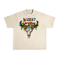 Sandshell merry christmas bull skull Urban Heavy Tee - RanaPortraitStore