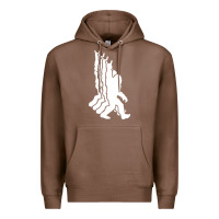 Chestnut retro bigfoot funny sasquatch and peace Premium Hoodie - linhVisuals