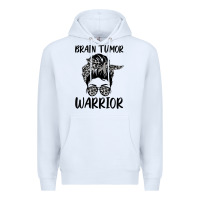 White brain cancer tumor awareness go gray in may t shirt Premium Hoodie - linhVisuals
