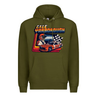 Army Green vintage cale yarborough classic Premium Hoodie - linhVisuals