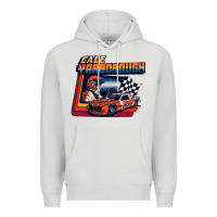 Dove Grey vintage cale yarborough classic Premium Hoodie - linhVisuals