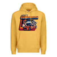 Mustard vintage cale yarborough classic Premium Hoodie - linhVisuals