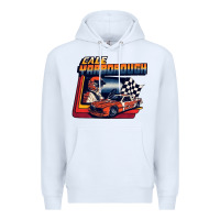 White vintage cale yarborough classic Premium Hoodie - linhVisuals