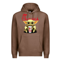 Chestnut baby yoda hold Premium Hoodie - linhVisuals