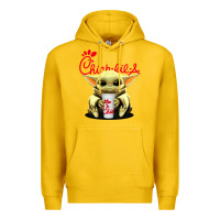 Lemon baby yoda hold Premium Hoodie - linhVisuals