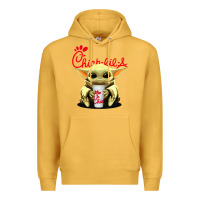 Mustard baby yoda hold Premium Hoodie - linhVisuals