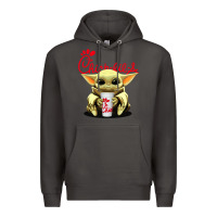 Smoke baby yoda hold Premium Hoodie - linhVisuals