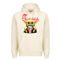 Tofu baby yoda hold Premium Hoodie - linhVisuals