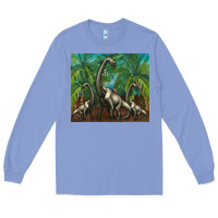 Colony Blue brachiosaurus Long Sleeve Tee - Artiststas