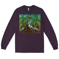 Plum brachiosaurus Long Sleeve Tee - Artiststas