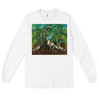 White brachiosaurus Long Sleeve Tee - Artiststas