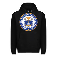 Black United States Coast Guard Academy Premium Hoodie - linhVisuals