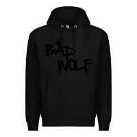 Black bad wolf racerback Premium Hoodie - linhVisuals