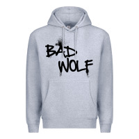 Heather Grey bad wolf racerback Premium Hoodie - linhVisuals