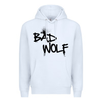 White bad wolf racerback Premium Hoodie - linhVisuals