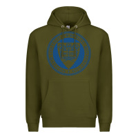 Army Green Emmanuel College Premium Hoodie - linhVisuals