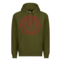 Army Green olivet college vectorized Premium Hoodie - linhVisuals
