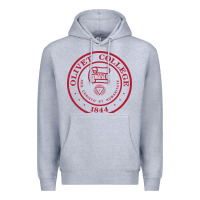 Heather Grey olivet college vectorized Premium Hoodie - linhVisuals
