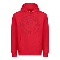 Red olivet college vectorized Premium Hoodie - linhVisuals