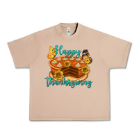 Burro Happy Thanksgiving Pumpkin Pie Urban Heavy Tee - LillyAllenDesigns