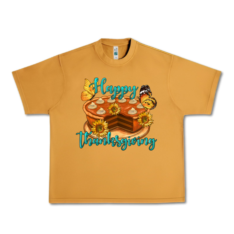 Happy Thanksgiving Pumpkin Pie Urban Heavy Tee by LillyAllenDesigns | Teevron
