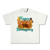 Pistachio Happy Thanksgiving Pumpkin Pie Urban Heavy Tee - LillyAllenDesigns