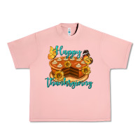Salmon Happy Thanksgiving Pumpkin Pie Urban Heavy Tee - LillyAllenDesigns