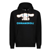 Black cinnamoroll character front and back t shirt Premium Hoodie - linhVisuals