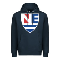 Navy new england college shield vectorized Premium Hoodie - linhVisuals