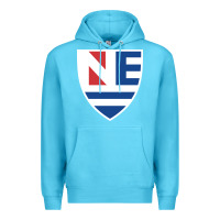 Ocean Blue new england college shield vectorized Premium Hoodie - linhVisuals
