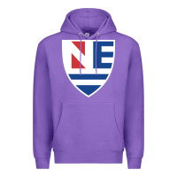 Purple new england college shield vectorized Premium Hoodie - linhVisuals