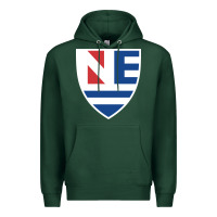 Sports Green new england college shield vectorized Premium Hoodie - linhVisuals